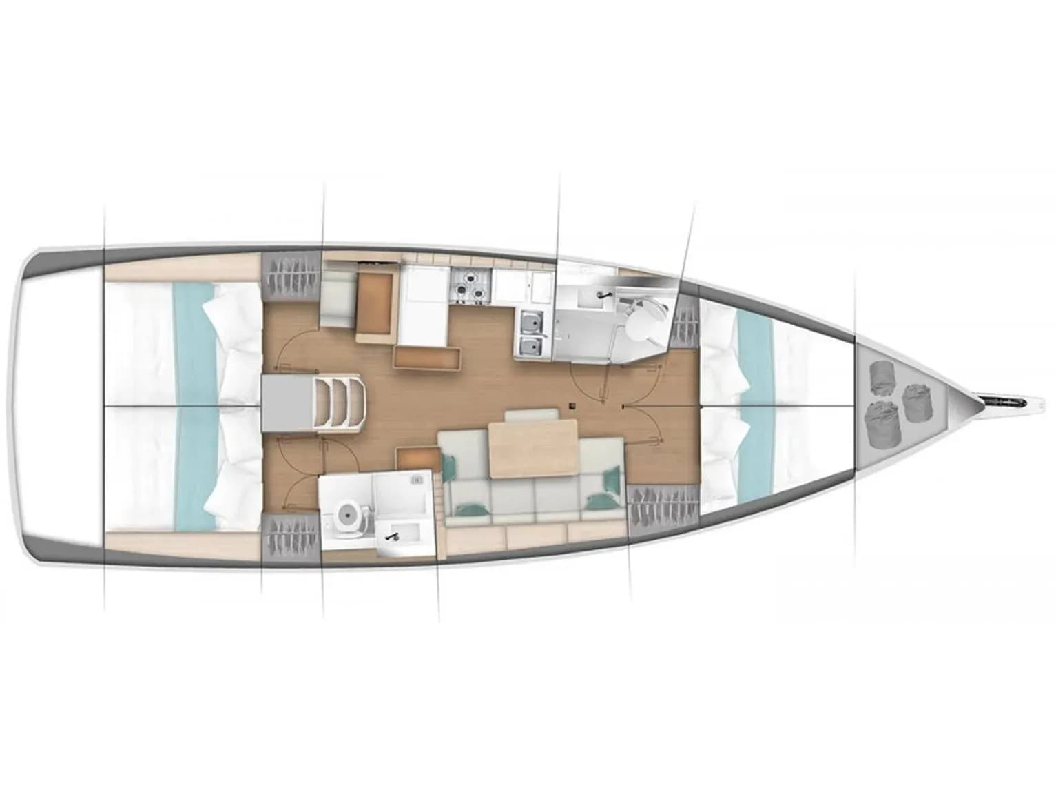 Jeanneau Sun Odyssey 440 Gojiberry – bilde 3 av 3
