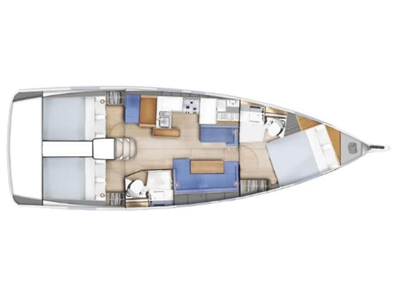 Jeanneau Sun Odyssey 410 Alboran Albariño – bilde 3 av 3