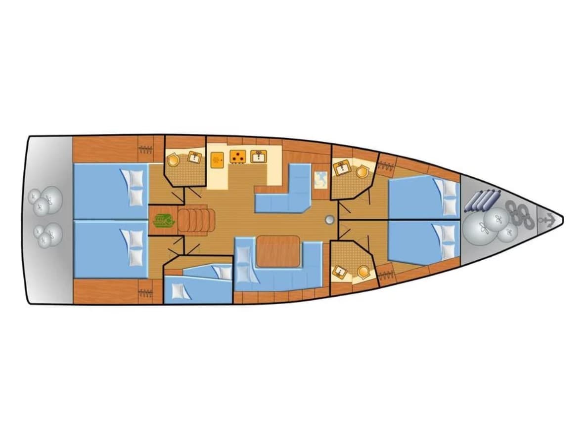 Beneteau Oceanis 51.1 Alboran Moscatel (Mallorca) – bilde 3 av 3