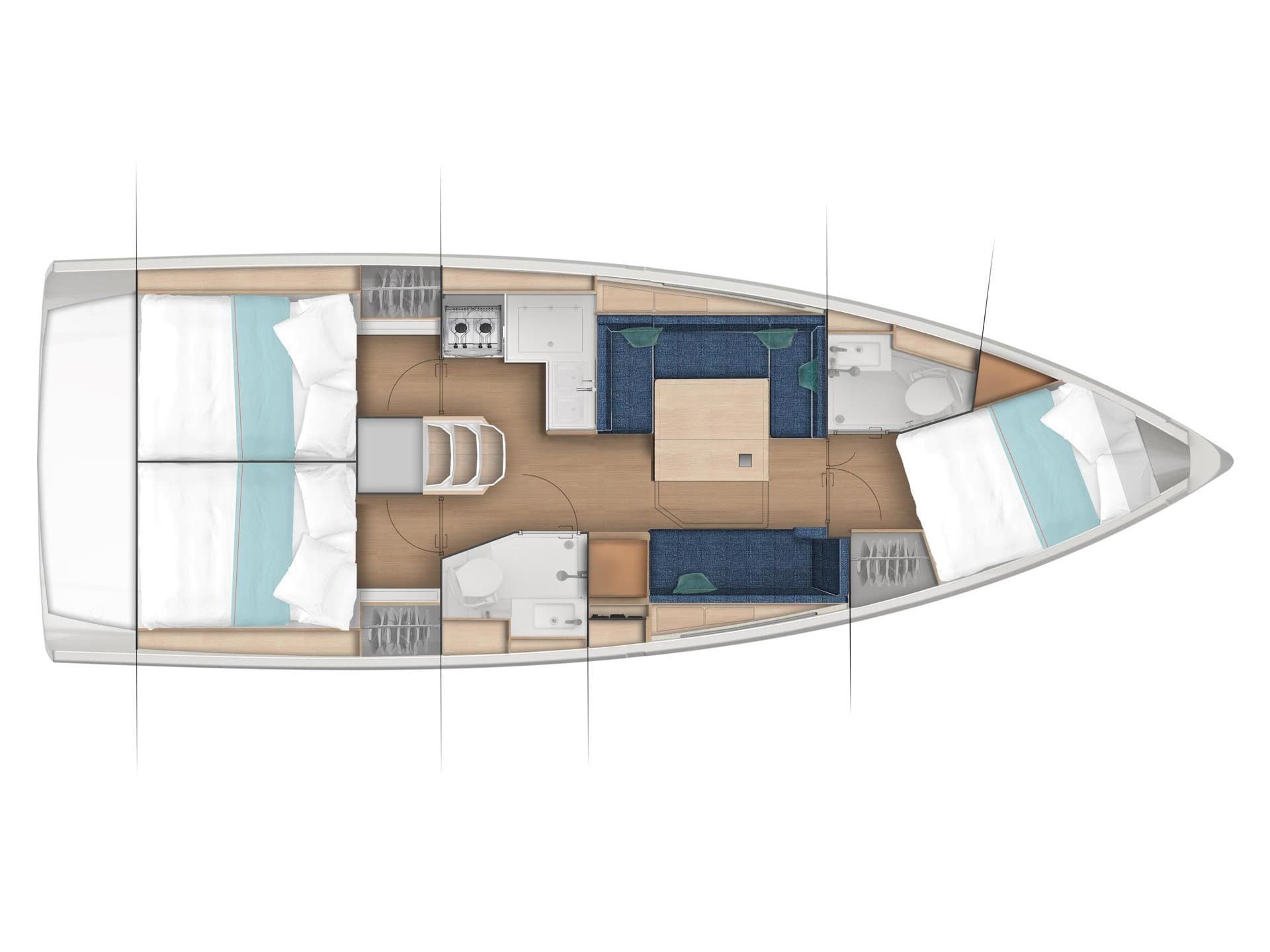 Jeanneau Sun Odyssey 380 Moon Kiss – bilde 3 av 3