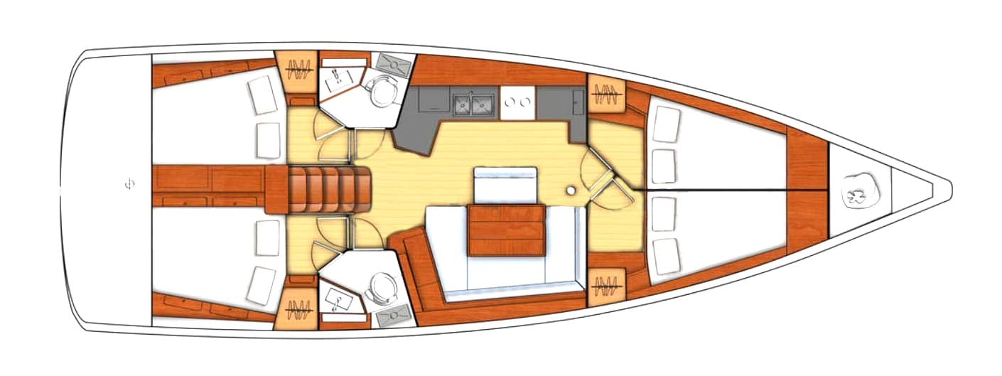 Beneteau Oceanis 45 Stella – bilde 4 av 6