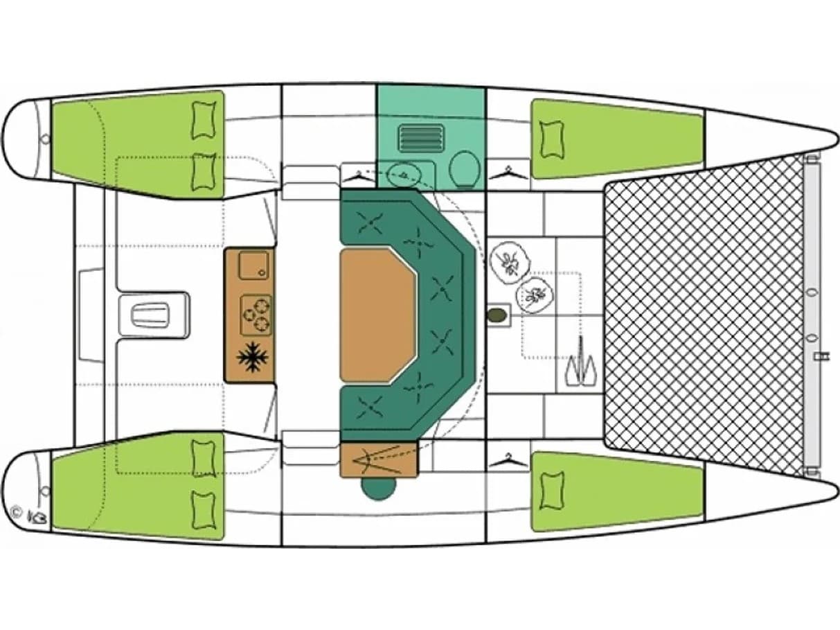 Fountaine Pajot Maldives 32 Smiley – bilde 5 av 5