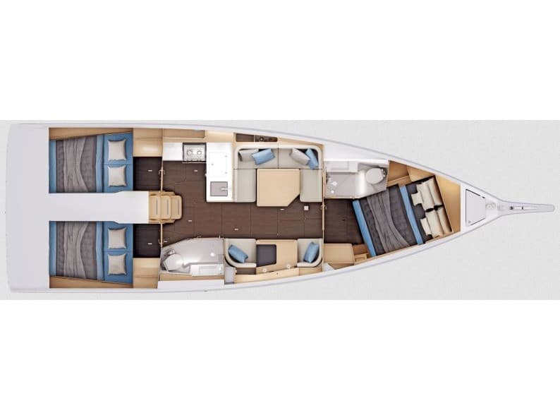 Jeanneau Sun Odyssey 415 ŠINKICA