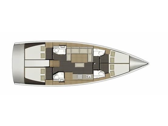 Dufour 460 Grand Large Cosmopolitan - ( The boat is located in the Port of Sivota, Lefkada ) – bilde 4 av 4