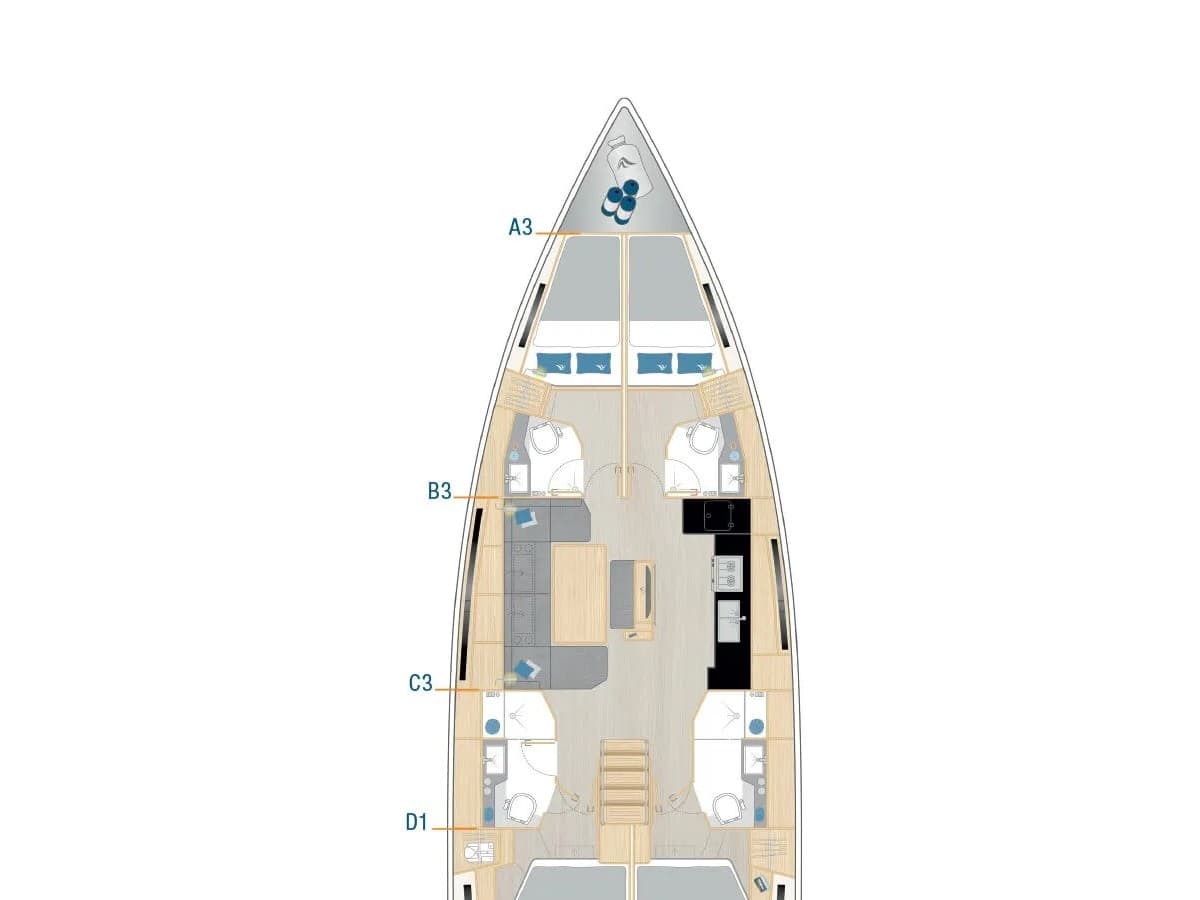 Hanse 460 Okeanida – bilde 2 av 2