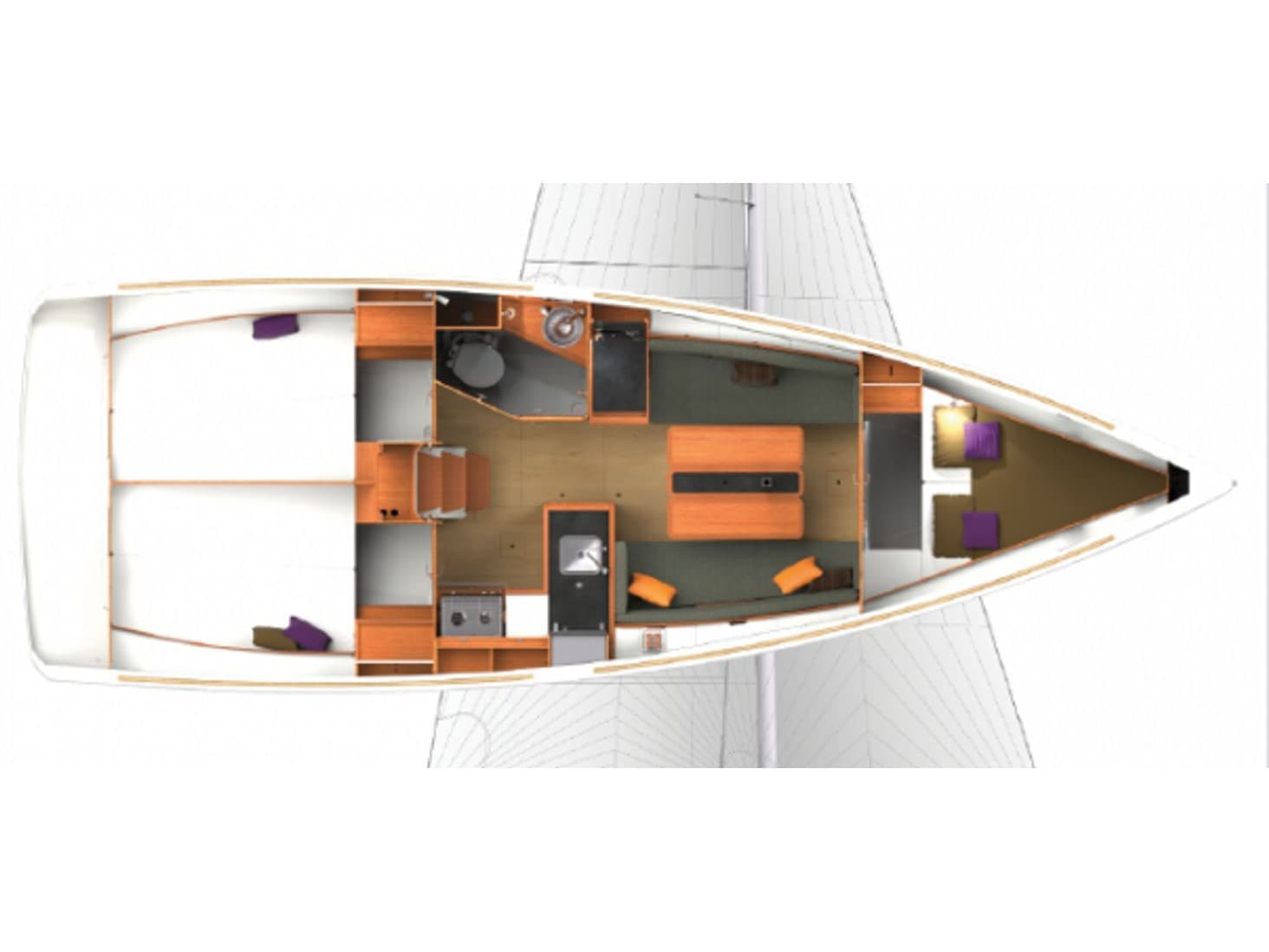 Jeanneau Sun Odyssey 54DS Escape – bilde 5 av 5
