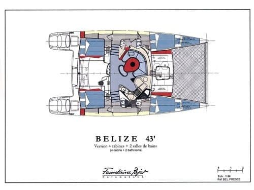 Fountaine Pajot Belize 43 AF-B43 – bilde 2 av 3