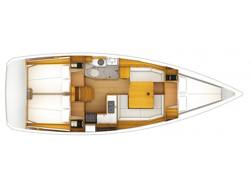 Jeanneau Sun Odyssey 379 Oyster Shell – bilde 3 av 3