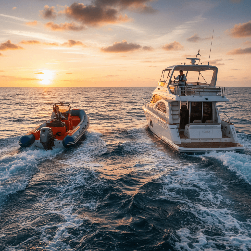 Liten båt vs större båt: vad är tryggast för nybörjare?