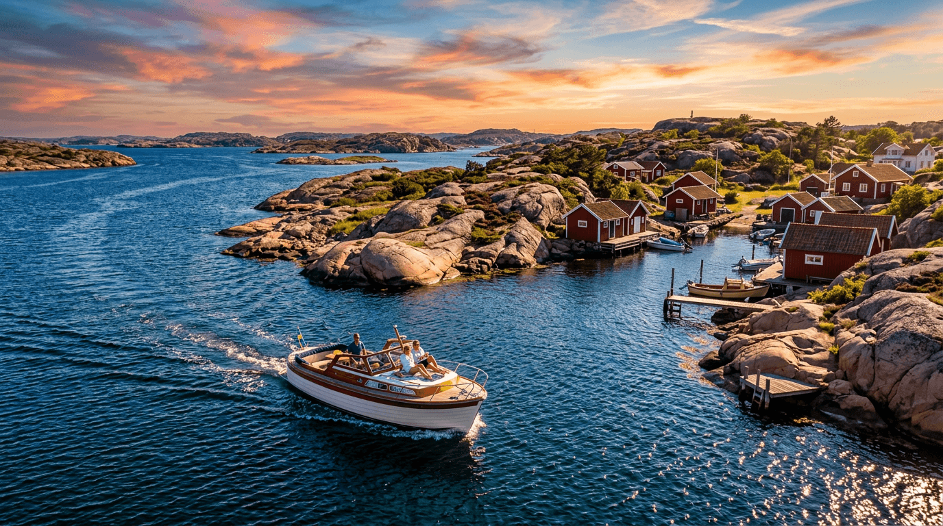 Bästa platserna att besöka med båt i Bohuslän