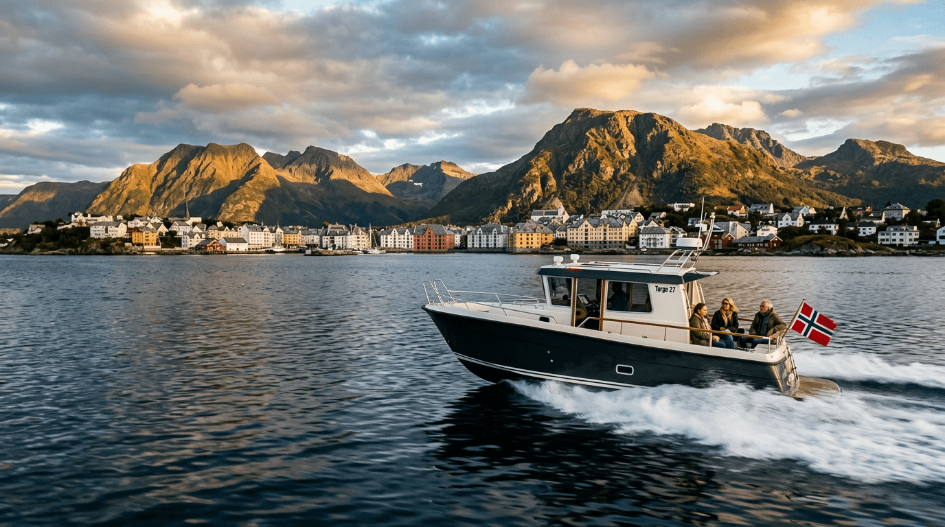 Ålesund mereltä: saarihopping ja satamat