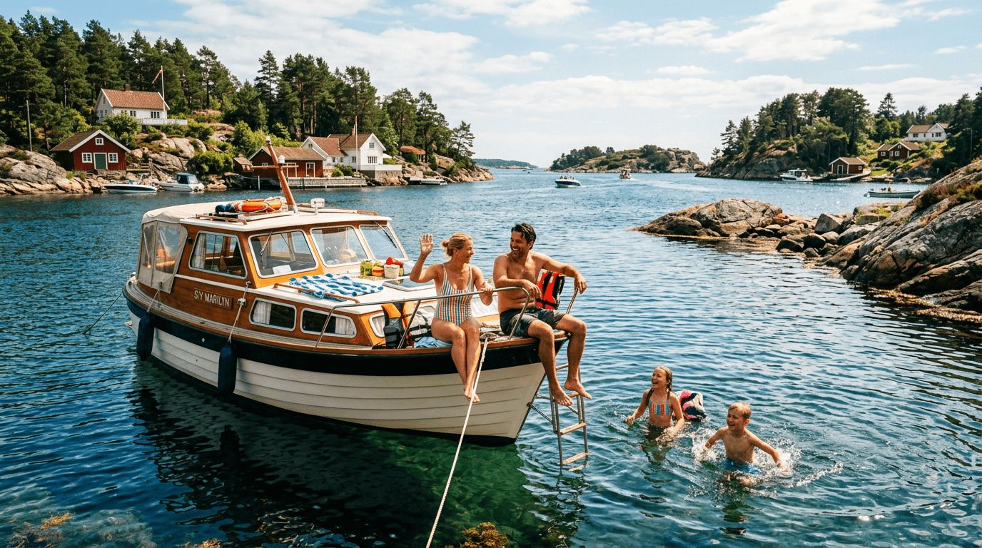 Kristiansand med båt: de bästa stoppen för familjer och bad