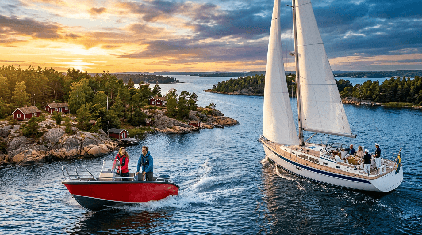 Veneen vuokraus vs. charter Ruotsissa: mikä on ero?
