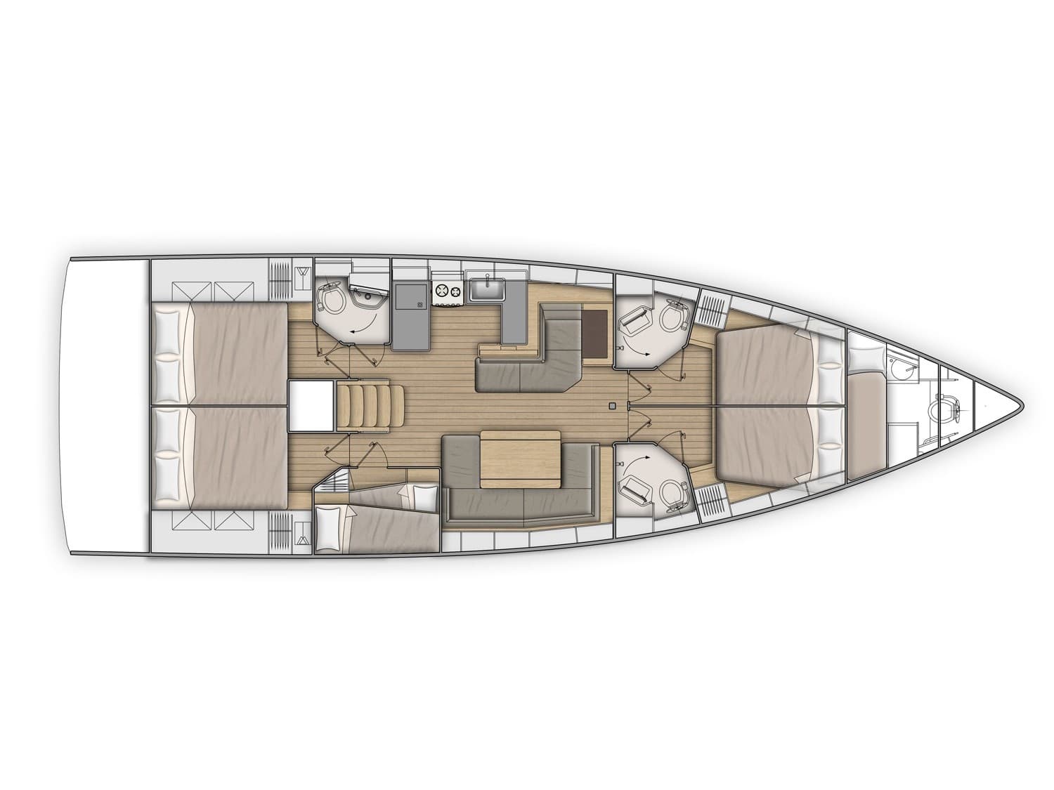 Beneteau Oceanis 51.1 Alboran Lambrusco (Radazul) – bilde 2 av 2
