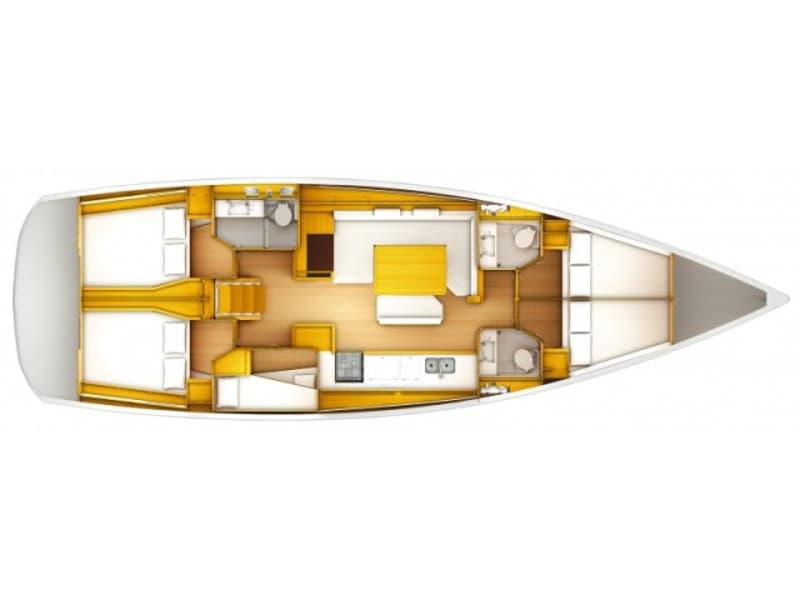 Jeanneau Sun Odyssey 519 Bianca - Lady Giò – bilde 3 av 3