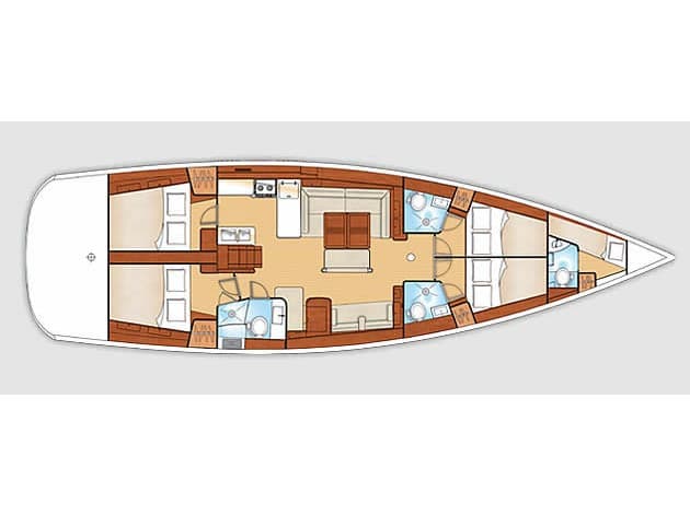 Beneteau Oceanis 54 AF-O54 – bilde 3 av 3
