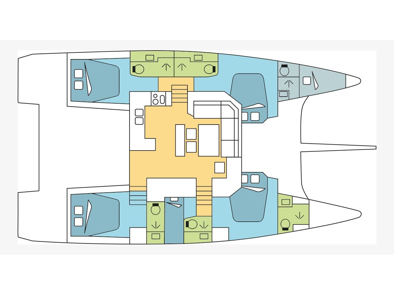Dufour Catamaran 48 Hawaii 5-0 - Skippered – bilde 3 av 3