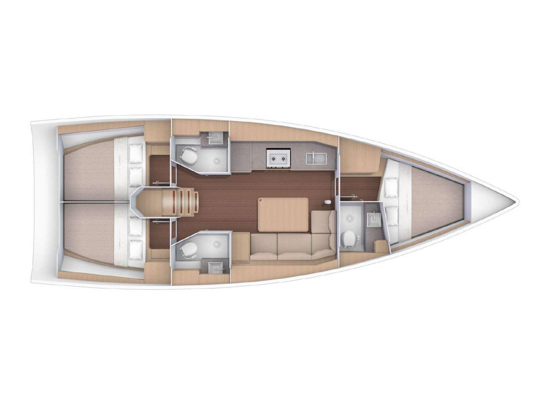 Dufour 390 Blu – bilde 3 av 3