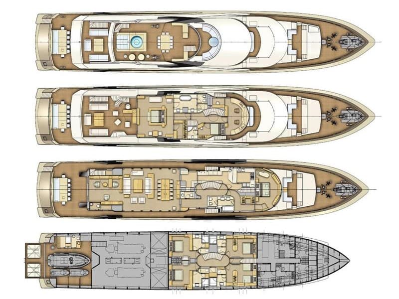 Luxury Motor Yacht La Pellegrina 1 – bilde 3 av 3