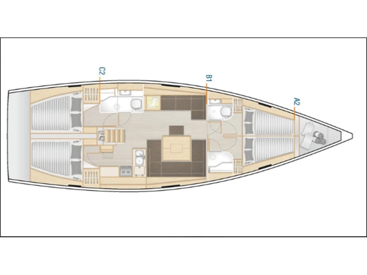 Hanse 458 AF-H458 – bilde 3 av 3