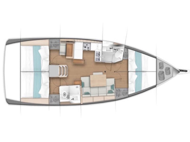 Jeanneau Sun Odyssey 440 APOLLONAS – bilde 5 av 5