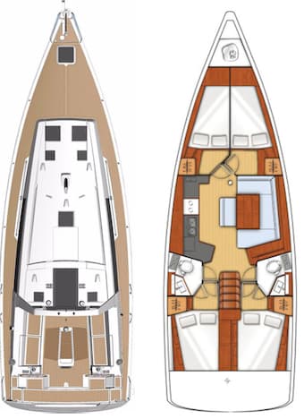 Beneteau Oceanis 45 Kaali – bilde 3 av 16