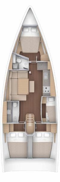 Dufour 430 Kostas – bilde 4 av 5