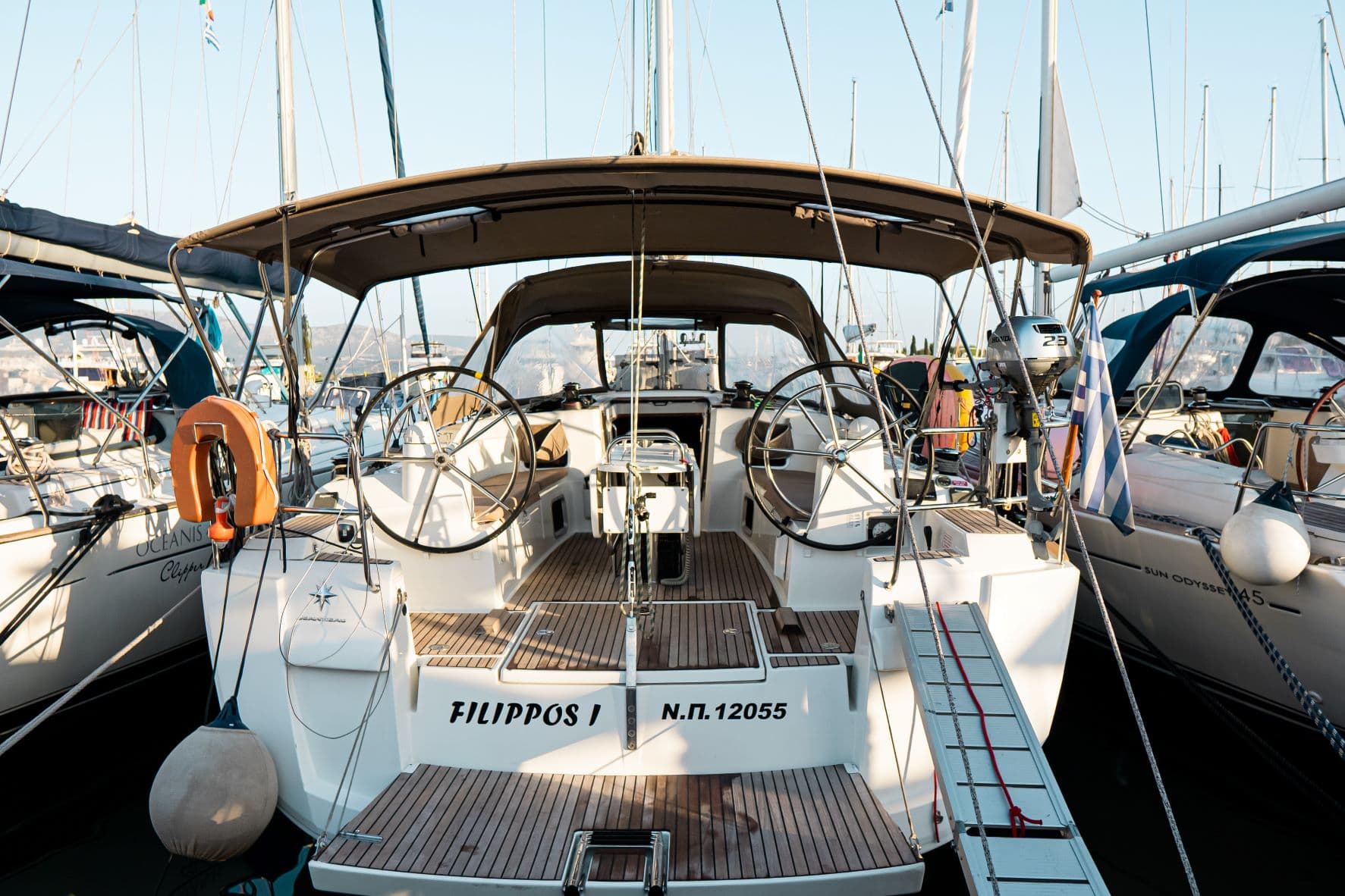 Jeanneau Sun Odyssey 479 FILIPPOS I Boat location in LEFKAS MARINA, D-marin 1 SUP FREE – bilde 4 av 19