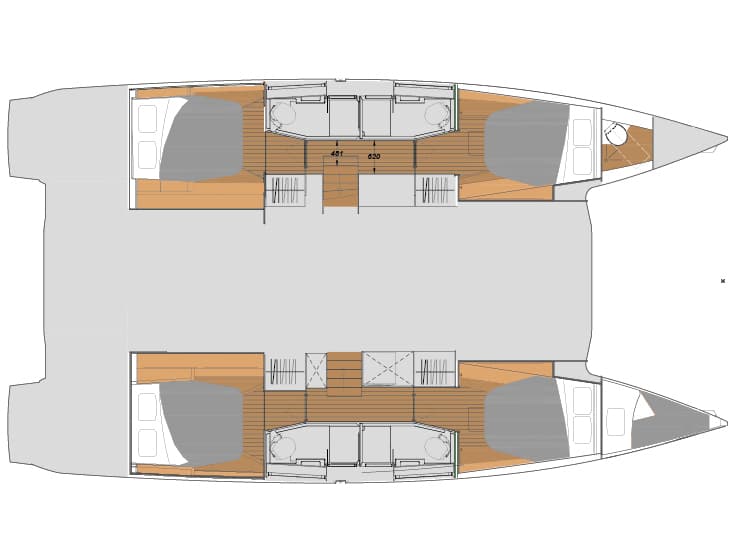 Fountaine Pajot Elba 45 Olympia Athena - Skippered – bilde 5 av 5