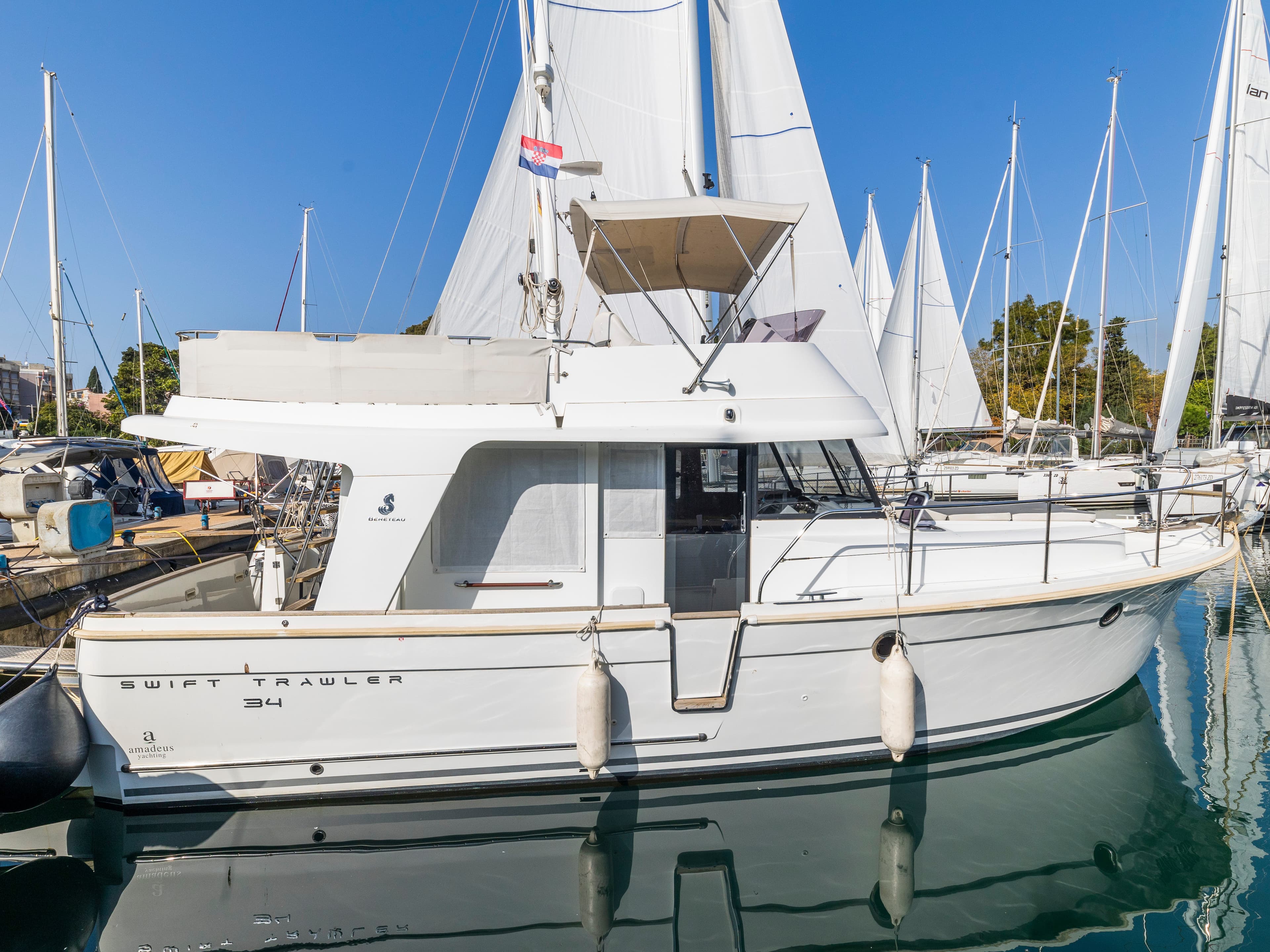 Beneteau Swift Trawler 34 Fly Blue Sky