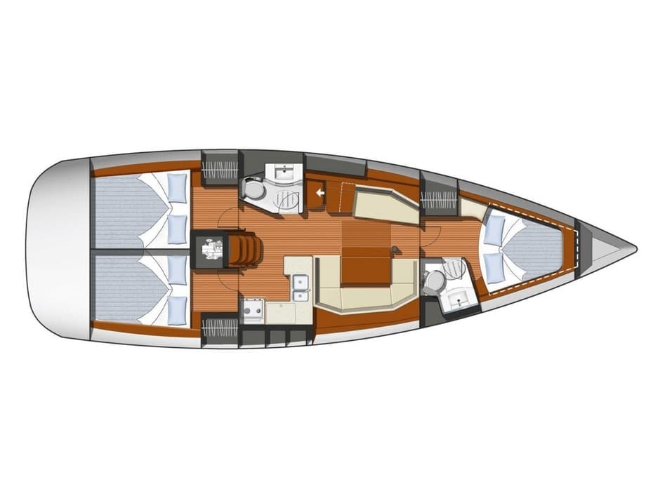 Jeanneau Sun Odyssey 42 i Black Pearl – bilde 3 av 3