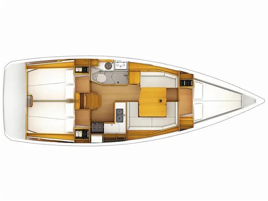 Jeanneau Sun Odyssey 379 OYSTER SHELL – bilde 3 av 3