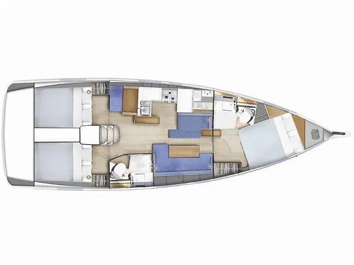 Jeanneau Sun Odyssey 410 Anda – bilde 3 av 3