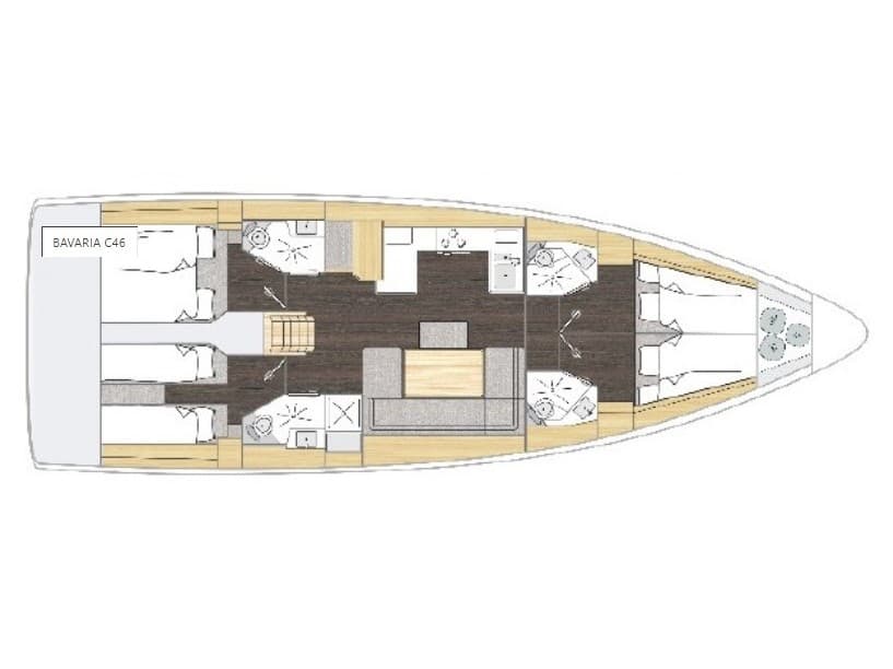 Bavaria C46 SMARAGDA – bilde 3 av 3