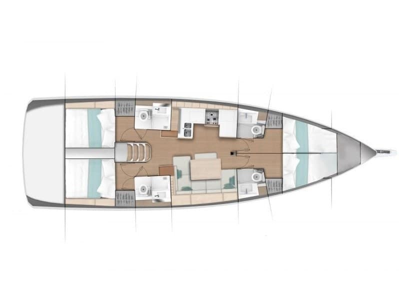 Jeanneau Sun Odyssey 490 Vino Blanco (Radazul) – bilde 3 av 3