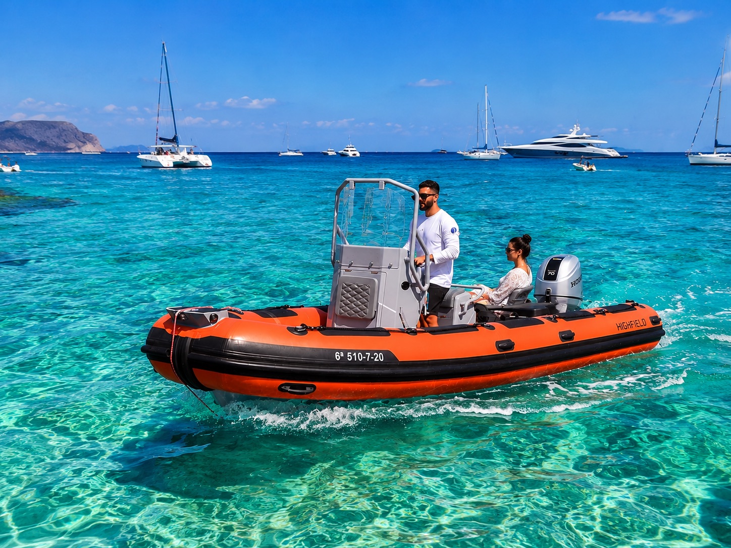Motorboat Highfielf Patrol 530
